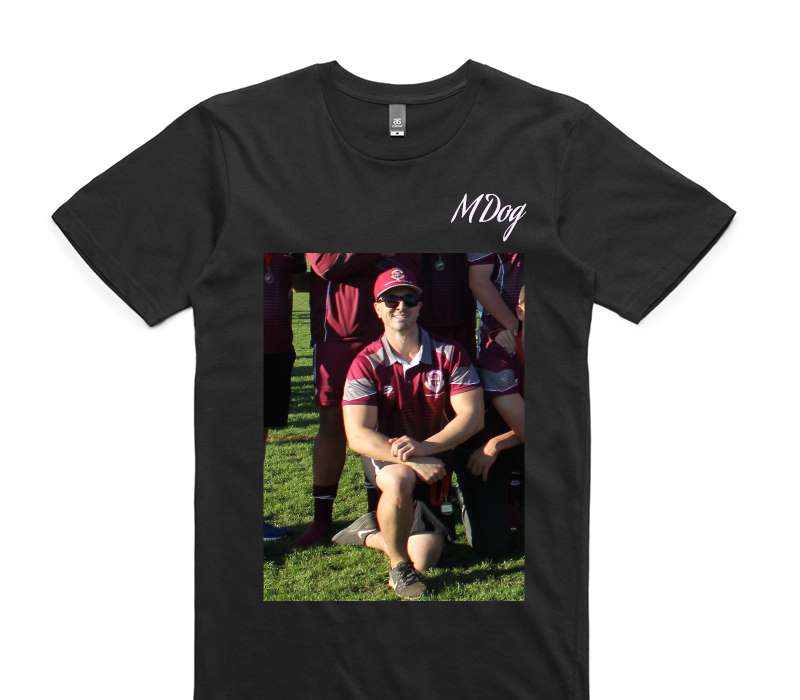 Custom AS Colour 100% Cotton Black T-Shirt