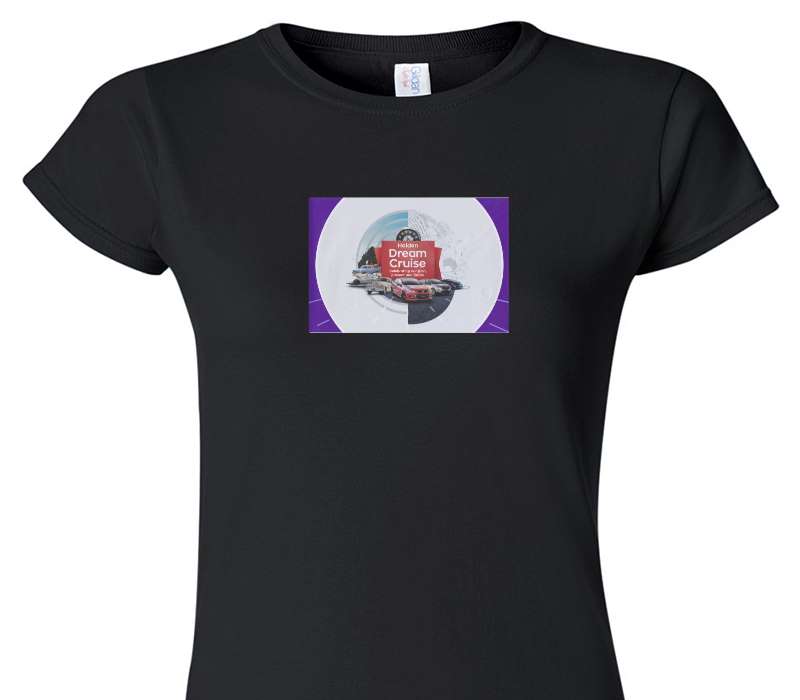 Custom Womens Soft Style 100% Cotton Black T-Shirt