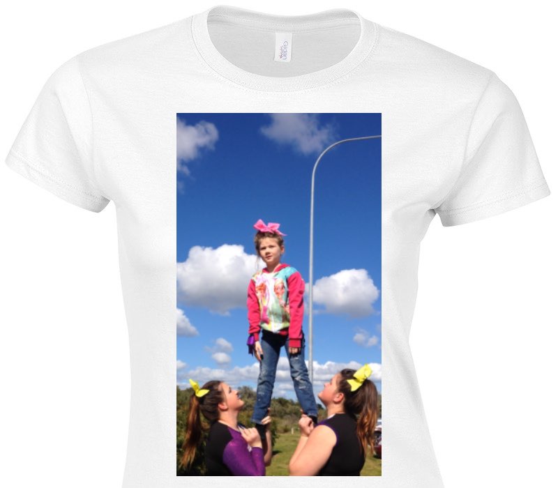 Custom Womens Soft Style 100% Cotton White T-Shirt