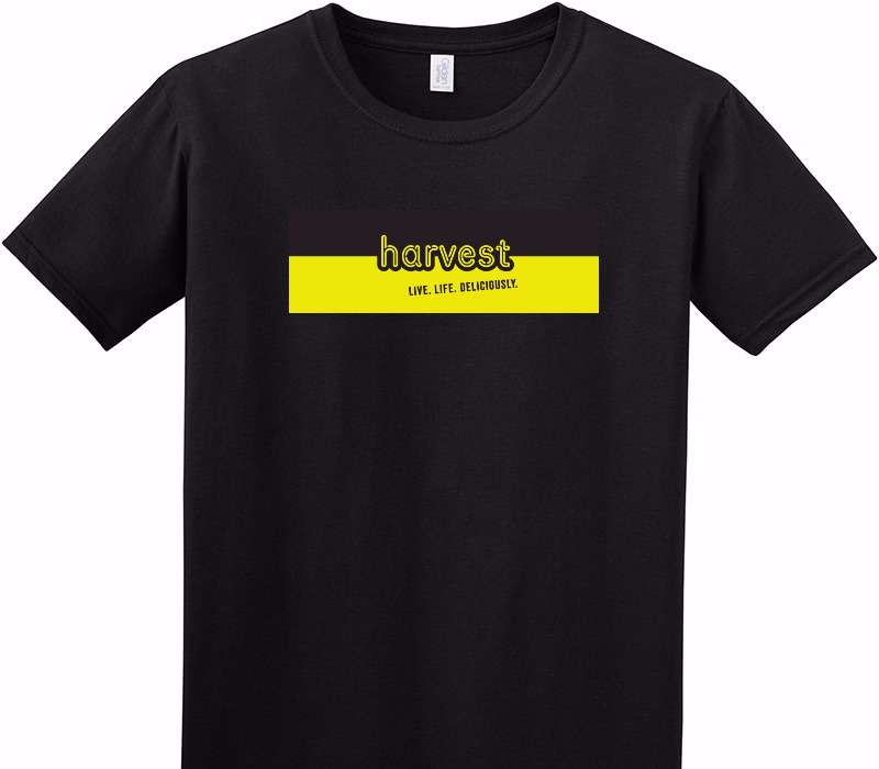 Custom Adult Soft Style 100% Cotton Black T-Shirt
