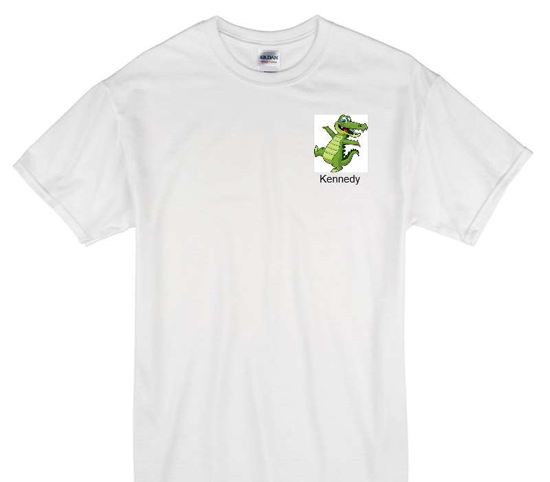 Custom Gildan 100% Cotton White T-Shirt
