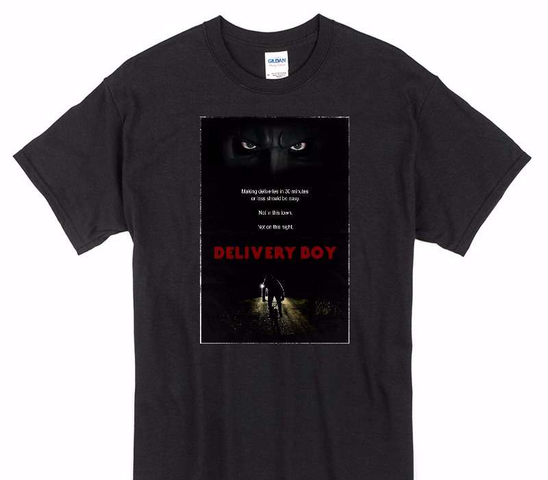 Custom Gildan 100% Cotton Black T-Shirt