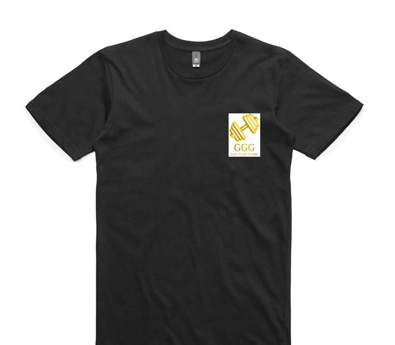 Custom AS Colour 100% Cotton Black T-Shirt