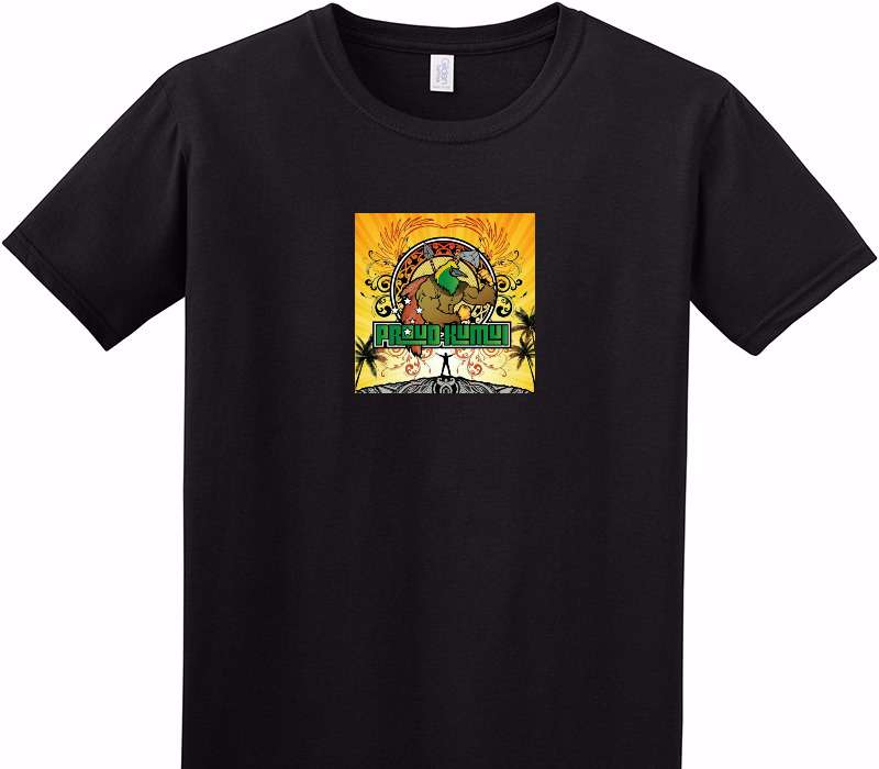 Custom Adult Soft Style 100% Cotton Black T-Shirt