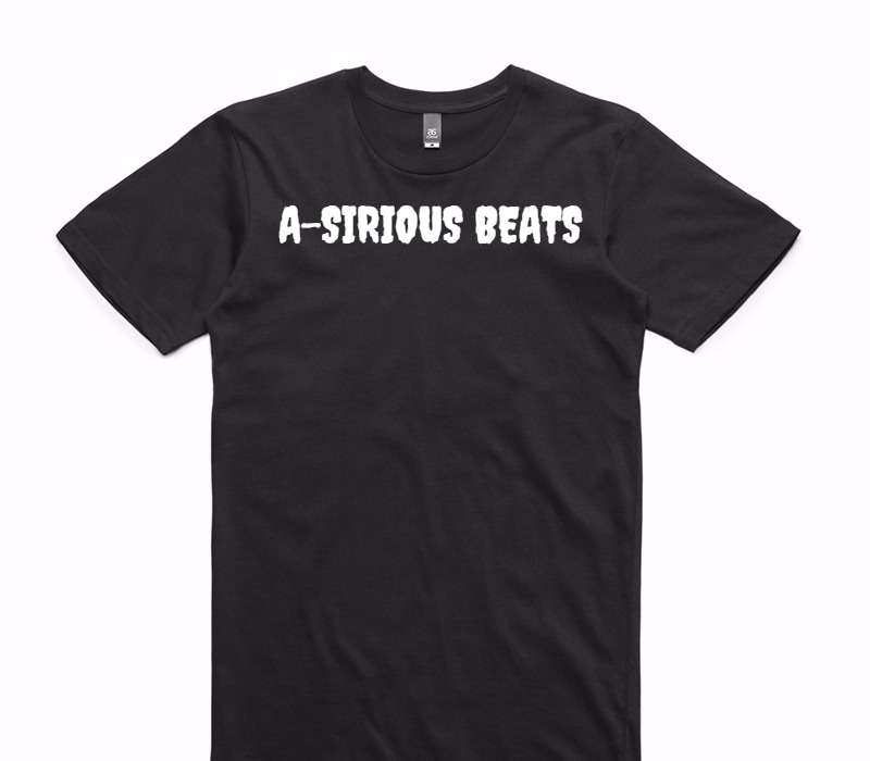 Custom AS Colour 100% Cotton Black T-Shirt