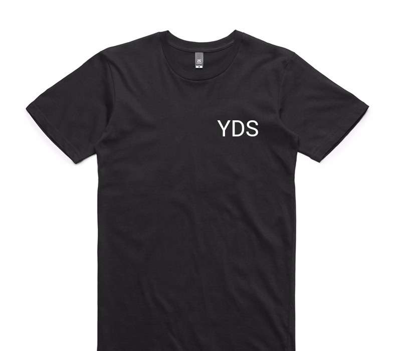 Custom AS Colour 100% Cotton Black T-Shirt