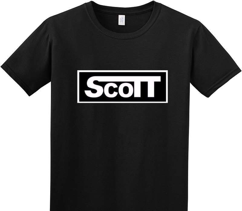 Custom Adult Soft Style 100% Cotton Black T-Shirt