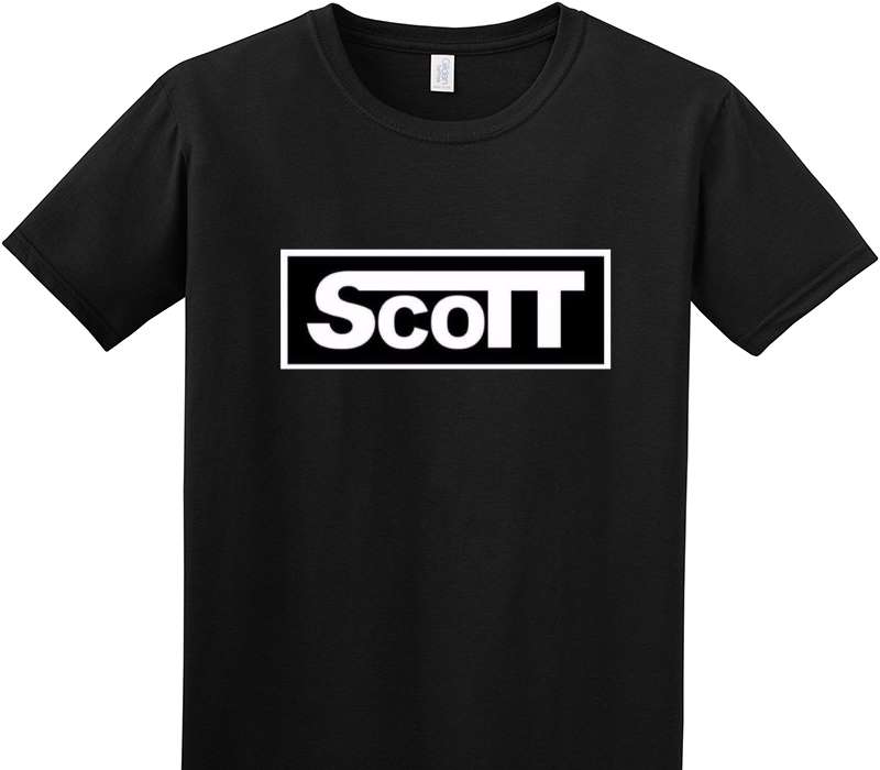 Custom Adult Soft Style 100% Cotton Black T-Shirt