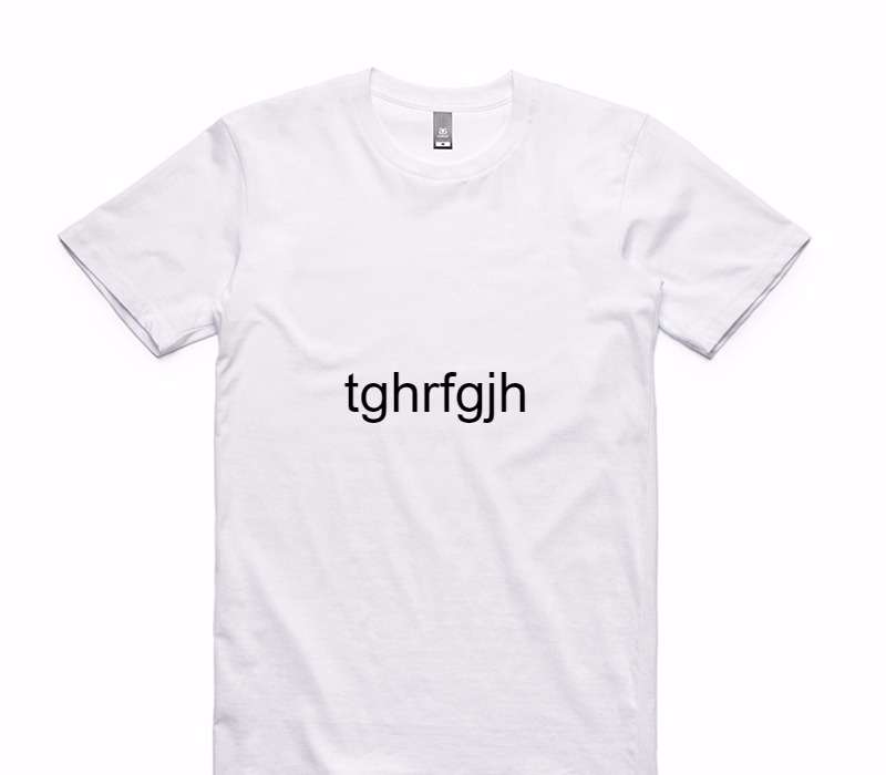 Custom AS Colour 100% Cotton White T-Shirt