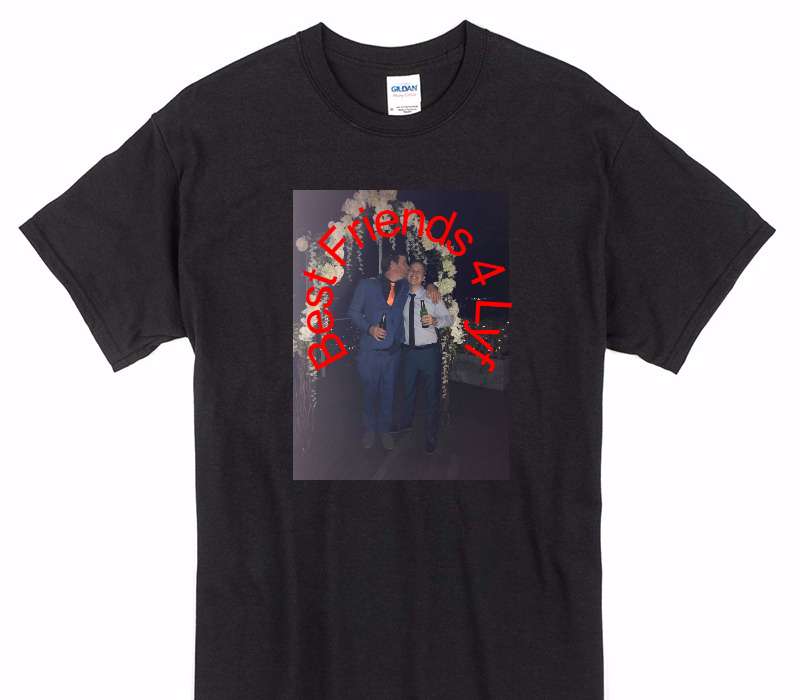 Custom Gildan 100% Cotton Black T-Shirt