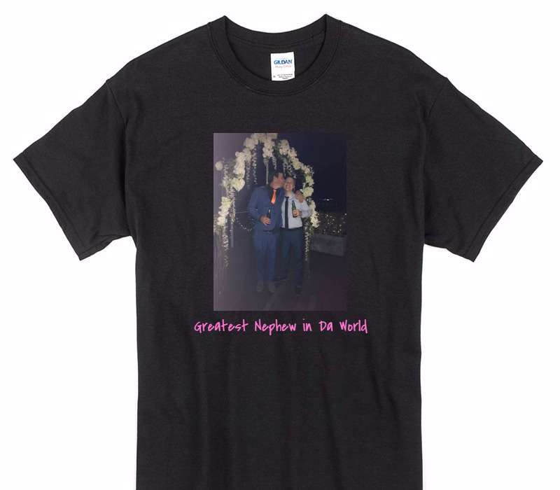 Custom Gildan 100% Cotton Black T-Shirt