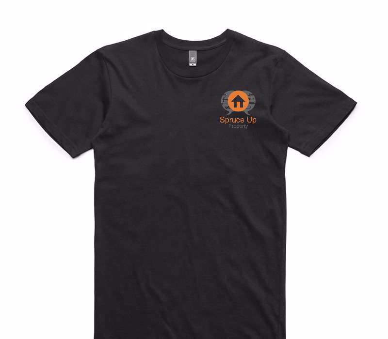 Custom AS Colour 100% Cotton Black T-Shirt