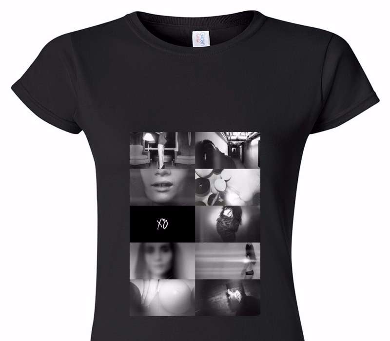 Custom Womens Soft Style 100% Cotton Black T-Shirt