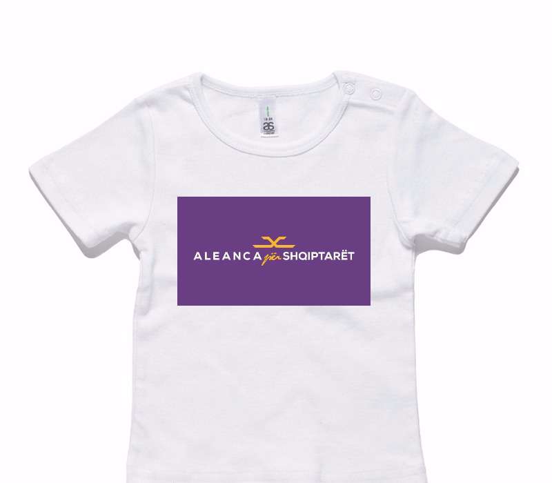 Custom AS Colour White Baby T-Shirt