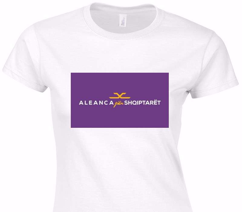 Custom Womens Soft Style 100% Cotton White T-Shirt