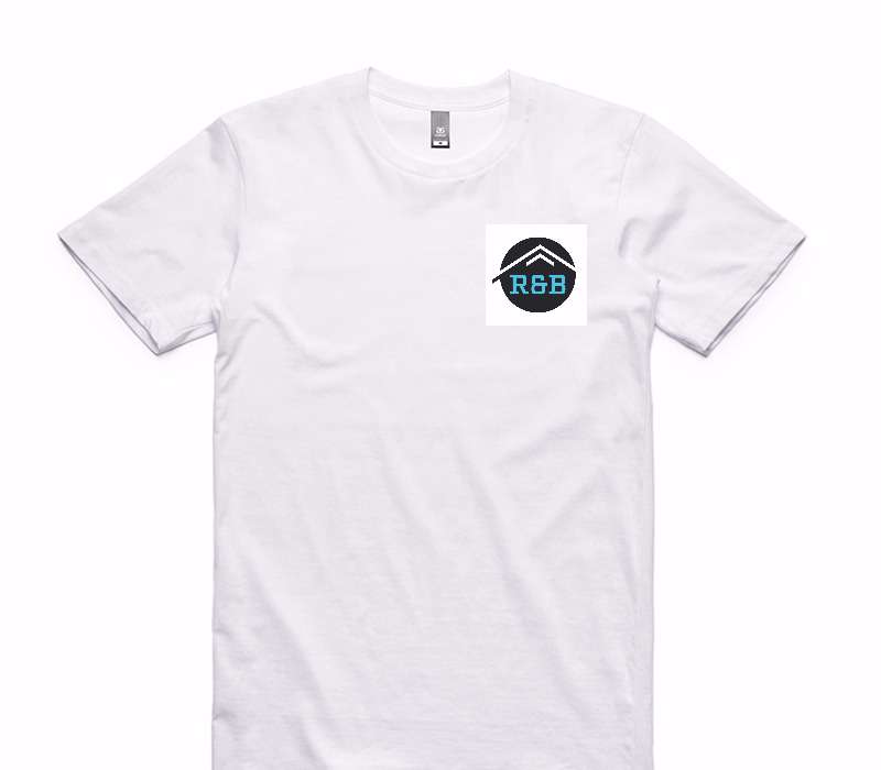 Custom AS Colour 100% Cotton White T-Shirt