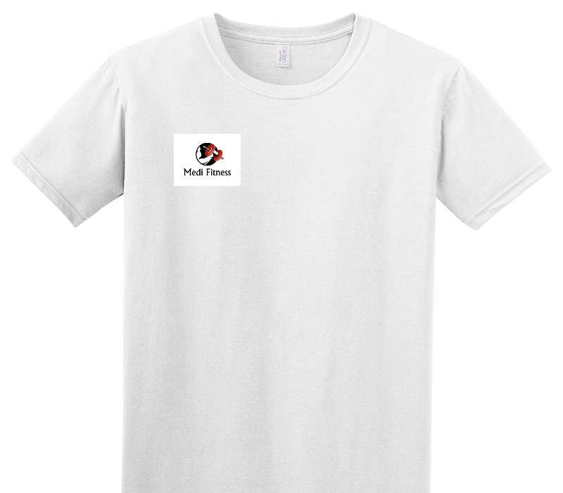 Custom Adult Soft Style 100% Cotton White T-Shirt