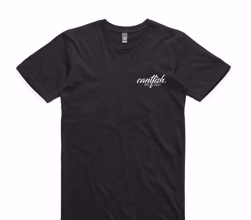 Custom AS Colour 100% Cotton Black T-Shirt