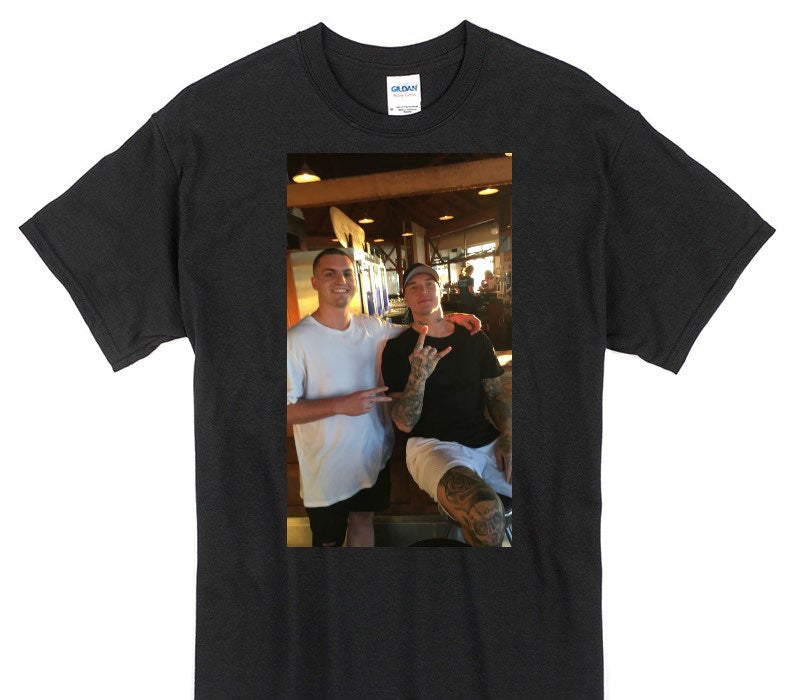 Custom Gildan 100% Cotton Black T-Shirt