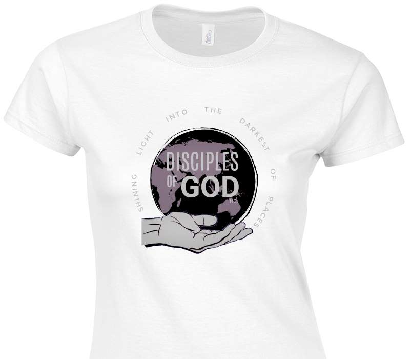 Custom Womens Soft Style 100% Cotton White T-Shirt