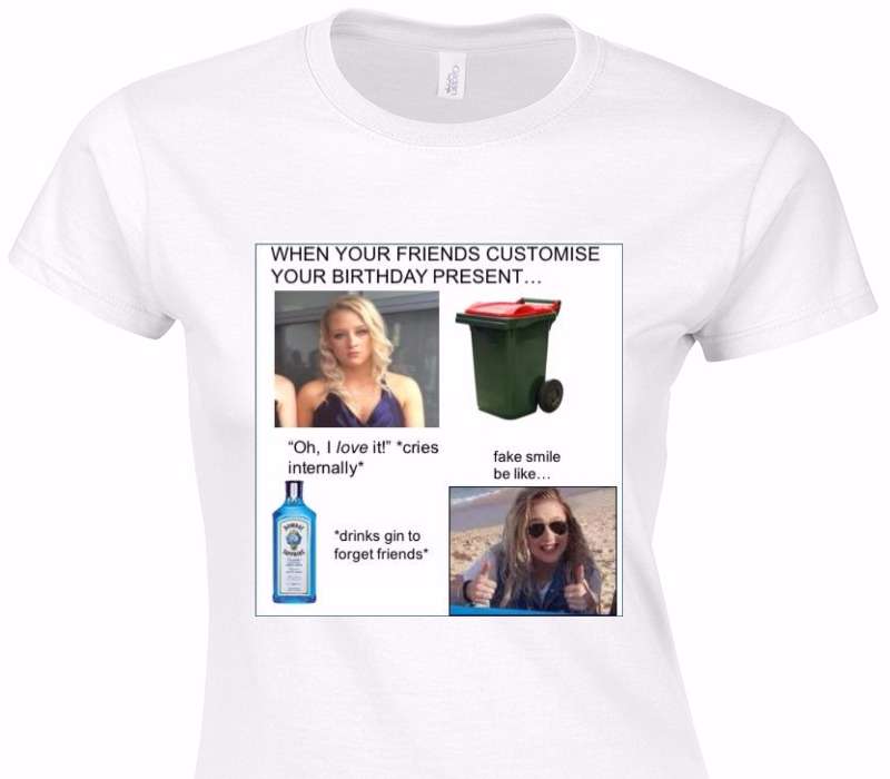 Custom Womens Soft Style 100% Cotton White T-Shirt