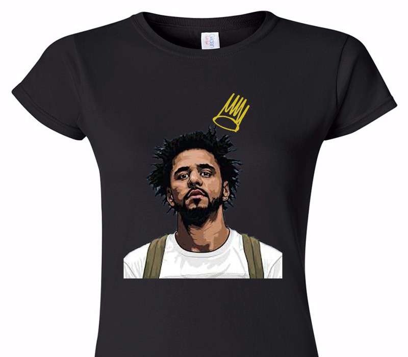 Custom Womens Soft Style 100% Cotton Black T-Shirt