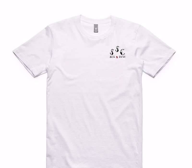 Custom AS Colour 100% Cotton White T-Shirt