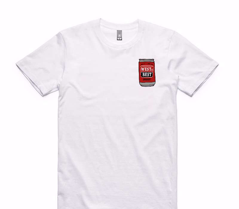Custom AS Colour 100% Cotton White T-Shirt