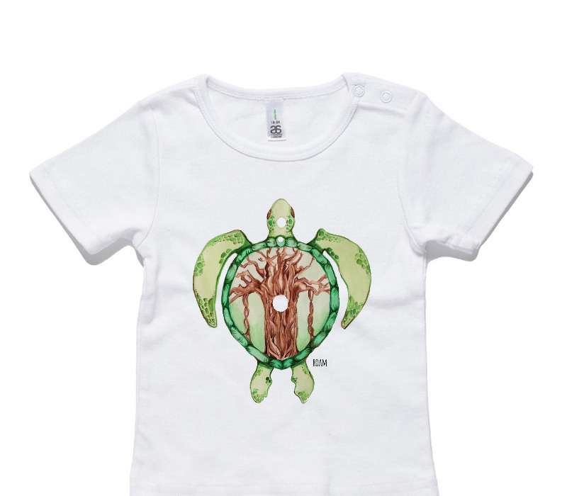 Custom AS Colour White Baby T-Shirt