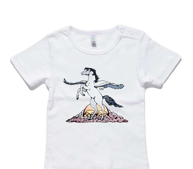 Custom AS Colour White Baby T-Shirt