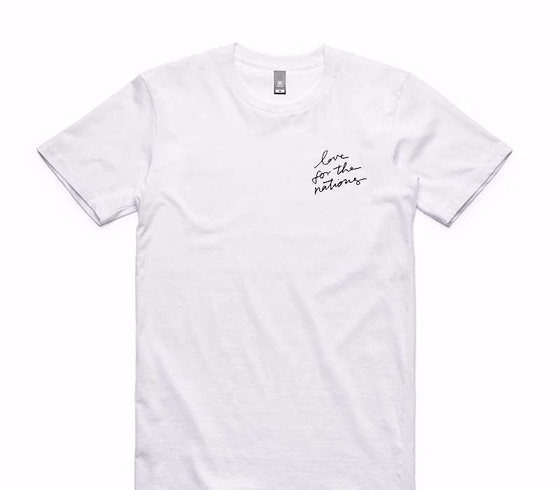 Custom AS Colour 100% Cotton White T-Shirt