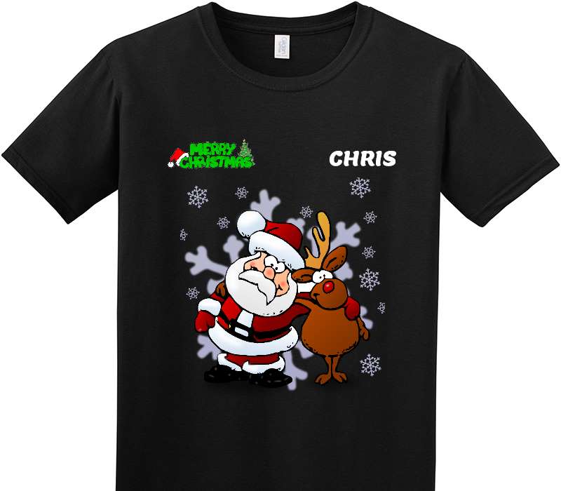 Custom Adult Soft Style 100% Cotton Black T-Shirt