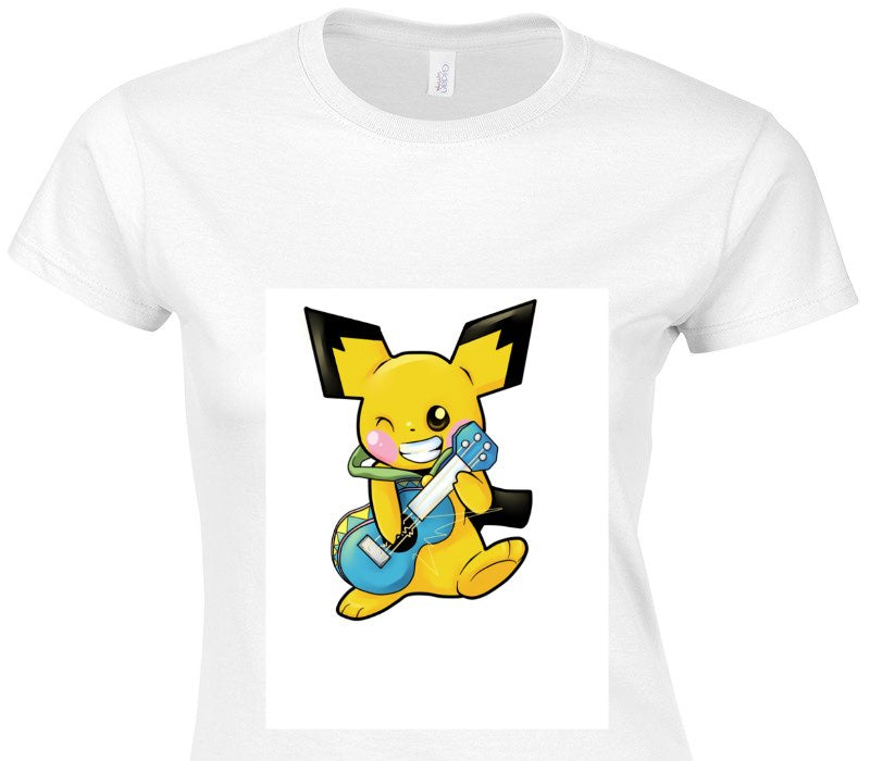 Custom Womens Soft Style 100% Cotton White T-Shirt