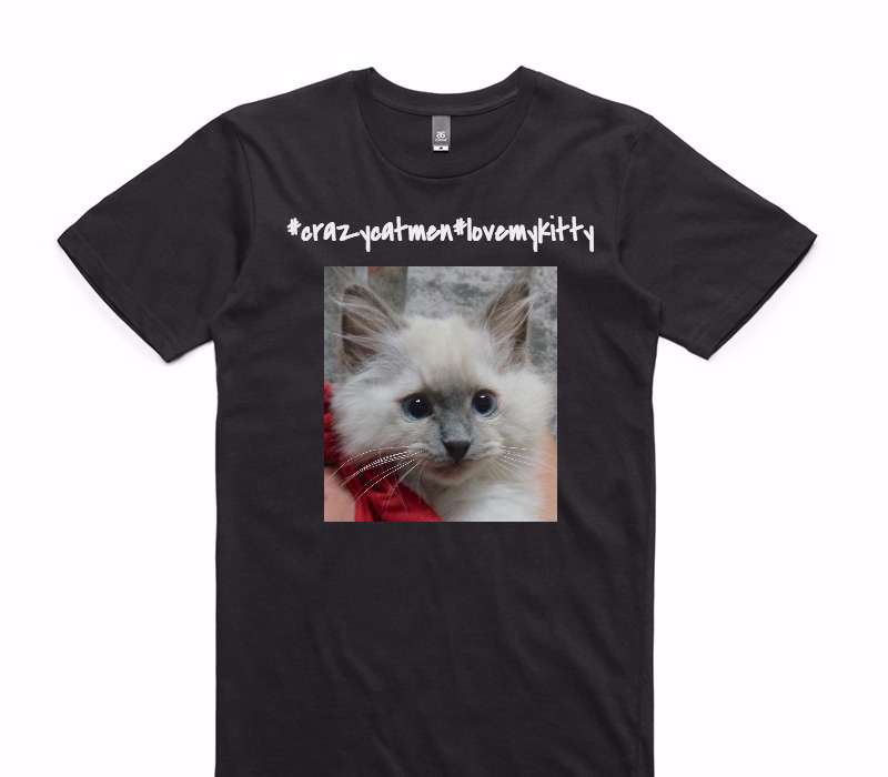 Custom AS Colour 100% Cotton Black T-Shirt