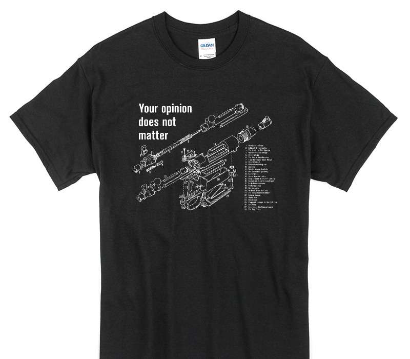 Custom Gildan 100% Cotton Black T-Shirt
