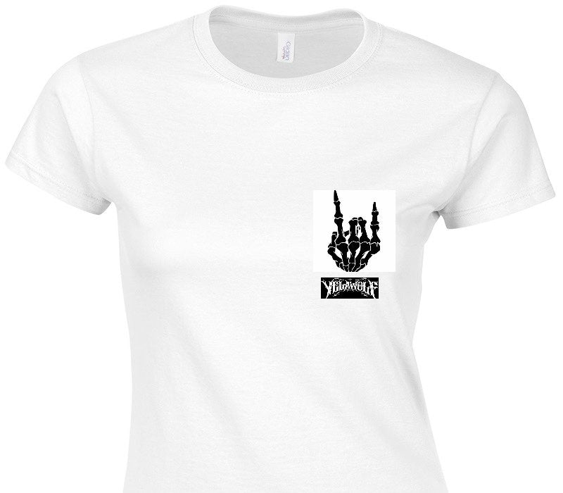 Custom Womens Soft Style 100% Cotton White T-Shirt