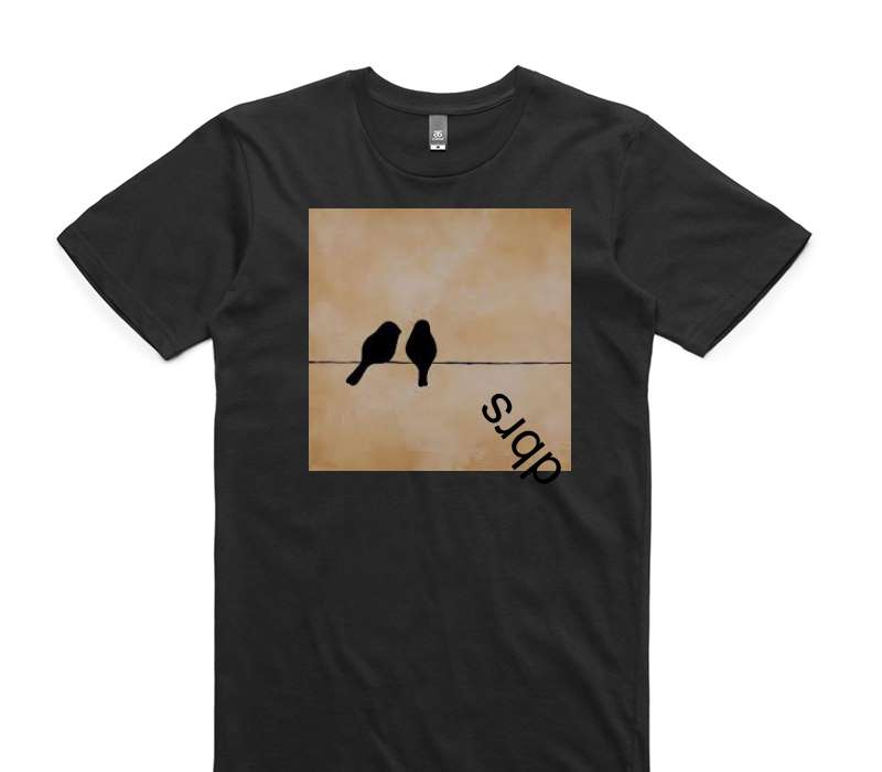 Custom AS Colour 100% Cotton Black T-Shirt
