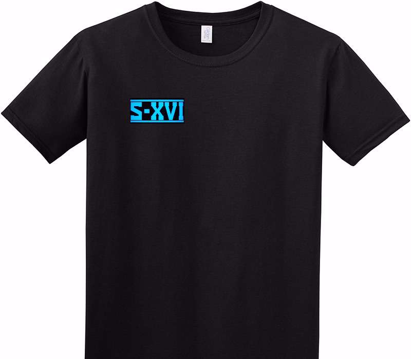 Custom Adult Soft Style 100% Cotton Black T-Shirt