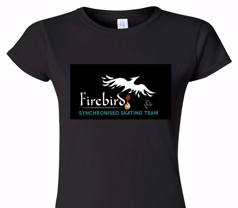 Custom Womens Soft Style 100% Cotton Black T-Shirt