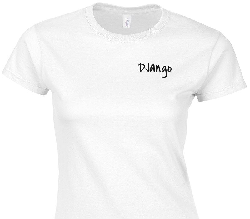 Custom Womens Soft Style 100% Cotton White T-Shirt