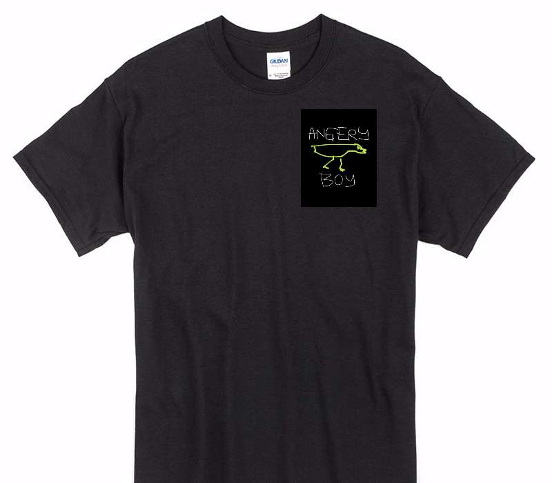 Custom Gildan 100% Cotton Black T-Shirt