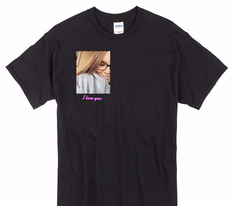 Custom Gildan 100% Cotton Black T-Shirt