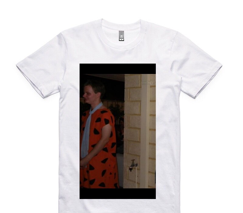 Custom AS Colour 100% Cotton White T-Shirt