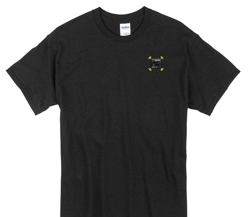 Custom Gildan 100% Cotton Black T-Shirt