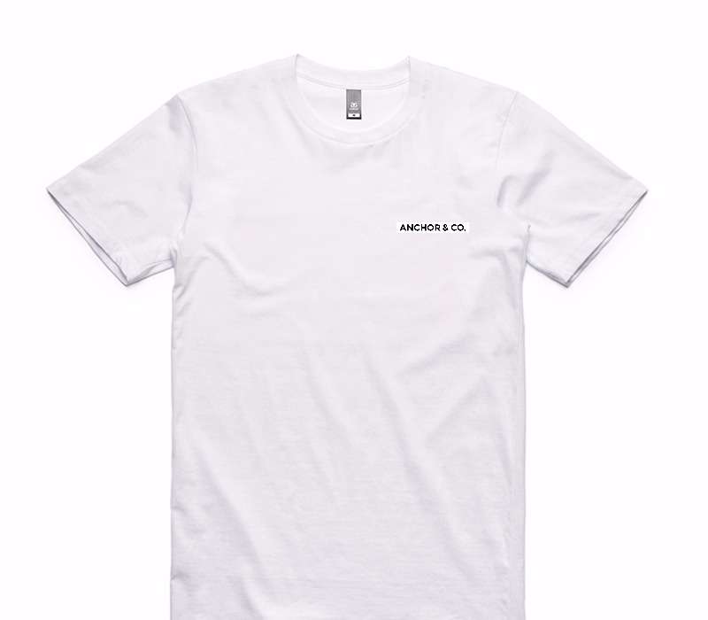 Custom AS Colour 100% Cotton White T-Shirt