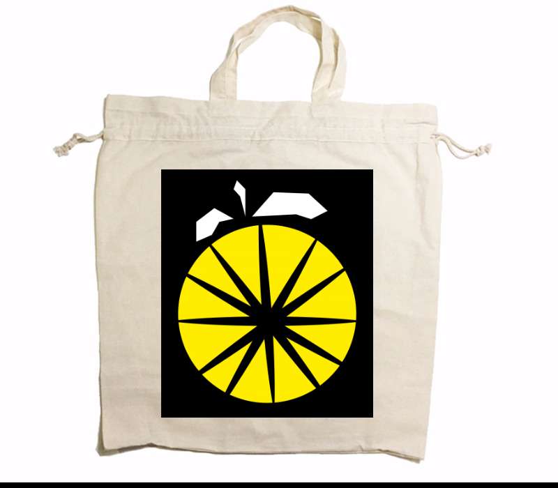 Custom Drawstring Tote Bag Cotton Calico