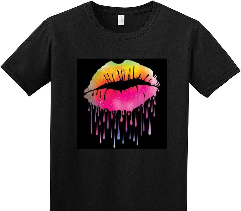 Custom Adult Soft Style 100% Cotton Black T-Shirt