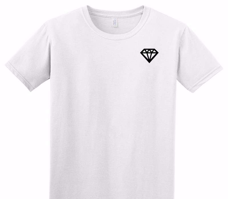 Custom Adult Soft Style 100% Cotton White T-Shirt