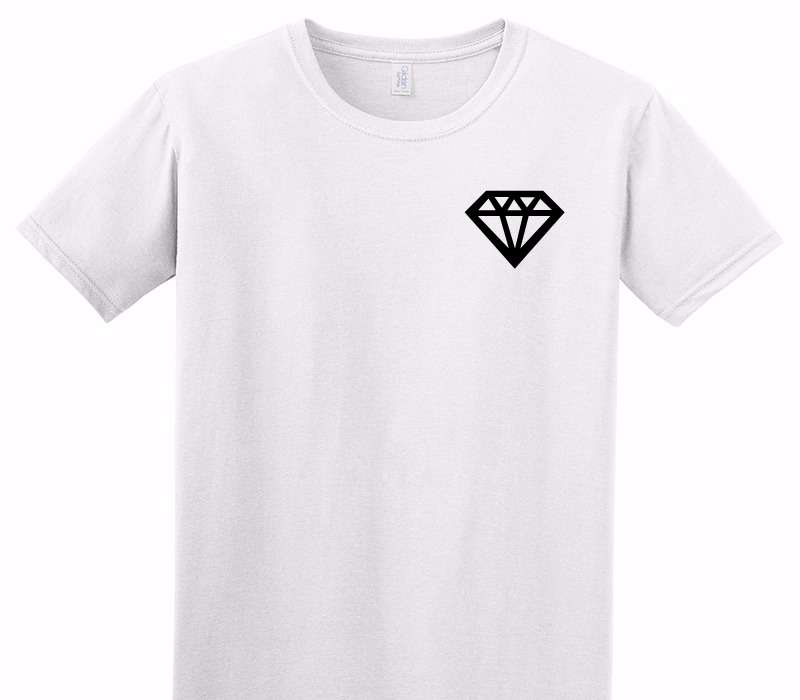 Custom Adult Soft Style 100% Cotton White T-Shirt