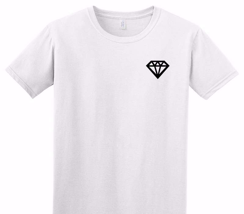 Custom Adult Soft Style 100% Cotton White T-Shirt